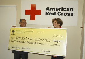 Red Cross donation by Irving Moskowitz Foundation in 2013